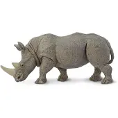 Safari Ltd. White Rhino Toy Figurine - Realistisk handmlad 5,75 " Modellfigur - Sker pedagogisk leksak fr pojkar flickor och barn ldrar 3+