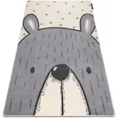 Rugsx Matta PETIT BEAR Björn grädde 180x270 cm
