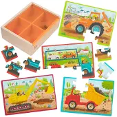 Battat Toys B Toys - B Puzzle Construction Vehicles
