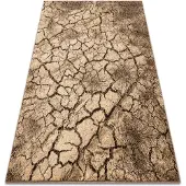 Rugsx Matta KARMEL Terra sprucken mark nöt 160x220 cm