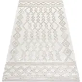 Rugsx Matta SANTO SISAL 58389 Ruter, geometrisk, sicksack beige 160x220 cm