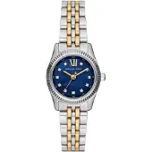 Michael Kors MK4865 Lexington Blue Dial Ladies Two-Tone Watch
