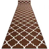Rugsx Löpare anti-halk TRELLIS brun 120 cm 30351 120x770 cm