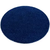 Rugsx Matta SOFFI cirkel shaggy 5cm mörkblå cirkel 160 cm