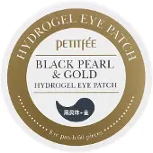 Petitfee Petitfee, Svarta pärlor & guld Hydrogel ögonband, 60 band