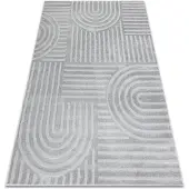 Rugsx Matta BALANCE 1918 grå - Geometrisk, strukturell, glamour 240x330 cm