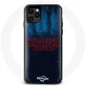 CAPACHEAP Coque - Stranger Things - iPhone 11 - Souple - Logo - Bleu