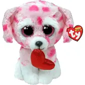 TY Beanie Boo Rory Valentine Dog - 6 "