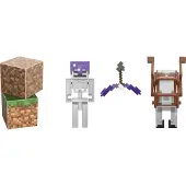 Minecraft Skeleton Craft-a-Block 2-Pk, Actionfigurer & Leksaker för Att Skapa, Utforska och Överleva