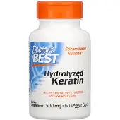 Doctors Best , Hydrolyserad keratin, 500 mg, 60 veggiekapslar