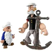 HUGO BOSS Boss Fight Studio Poopdeck Pappy Popeye Klassiska Wave 2 Samlarfigur - Välartikulerad Figur med Tillbehör