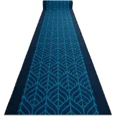 Rugsx Löpare anti-halk PIÓRA fjädrar mörkblå 110cm 110x870 cm