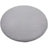 Rugsx Matta BUNNY cirkel silver IMITATION AV KANINSPEL cirkel 80 cm