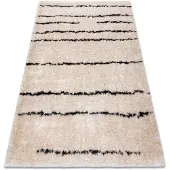 Rugsx Matta FLUFFY 2371 shaggy bälten - kräm / antracit 80x150 cm