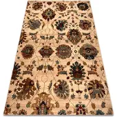 Rugsx Ullmatta OMEGA LATICA blommor grädde 170x235 cm