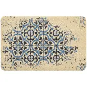 Rugsx Badrumsmatta CERAMIC Lisbonplatter, antislip, mjuk - grå 50x80 cm