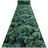 Rugsx Löpare anti-halk MONSTERA Löv gummi grön 80 cm 80x200 cm