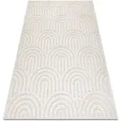 Rugsx Matta SANTO SISAL 0537 geometrisk vit 80x150 cm