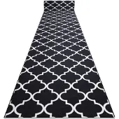 Rugsx Löpare anti-halk TRELLIS 110 cm svart 30350 110x700 cm