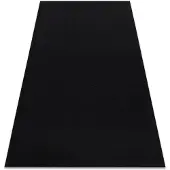 Rugsx Matta anti-halk RUMBA tuggummi enfärgad svart 60x200 cm