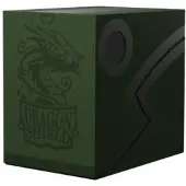 Dragon Shield Double Shell deck box – skogsgrön/svart