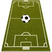 Rugsx Matta MUNDIAL Fotbollsplan, fotboll - grön 140x200 cm