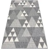 Rugsx Matta SPRING 20409332 triangles sisal, ögla - grå 140x200 cm