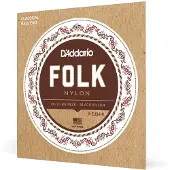 Daddario Set Classic Guitar Folk Blk 8020 Ball (EJ34)
