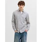 Jack & jones Skjorta 'JJESummer' taupe / vit