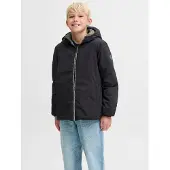 Jack & Jones Vadderad jacka - JjeBrook - Vändbar - Svart/Olive N - - 10 år (140) - Dunjacka