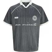 Jack & Jones T-shirt 'JCOEterna' mörkgrå / vit