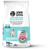 John Dog Good Form Puppy Hundmat Med Fläsk Och Nötkött 12kg