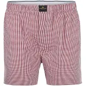 Steppin' Out teppin' Out Boxerhort Poplin Rutig Röd torlek