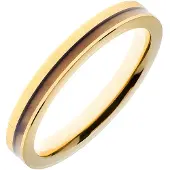 HAVU titanring med trä Kuura 20,5 guld 10138