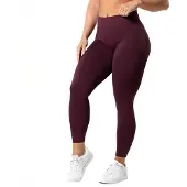 Relode Aura Seamless Scrunch Tights - Fig Red