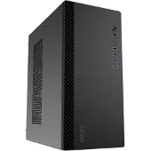 MSI PRO SHIELD M100P, Midi Tower, PC, Svart, micro ATX, Mini-ITX, 14 cm, 27,5 cm