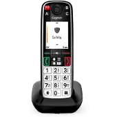 Gigaset EASY 500 Trådlös seniortelefon Optisk samtalssignalering Färgskärm Svart