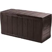 Keter förvaringslåda för trädgård/balkong Sherwood 270 L, brazowa