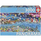 Educa Livspanorama-pussel 3000 Bitar