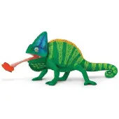Safari Ltd. Besljad kameleontfigur - Detaljerad 9,25" modellfigur - Pedagogisk leksak fr pojkar, flickor och barn i ldrarna 3+