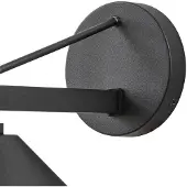 LUCANDE Vägglampa utomhus Kiyogi , dimbar, Svart, Metall, Modern, Utomhusvägglampa