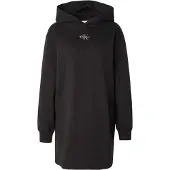 Calvin Klein Monogram Hooded Sweatshirt Dress