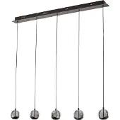 LUCANDE Taklampa , Hayley, Svart, Vardagsrum, Glas, Design