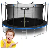 Neo-Sport Varle trampolin 15 fot/465 cm med inre nät och „“ fjädrar