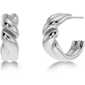 Edblad Twist Hoops L Silver 127940
