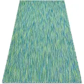 Rugsx Modern FISY matta SISAL 20776 sicksack, melange blå 80x150 cm