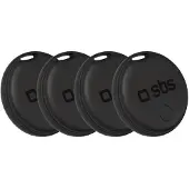 SBS universallokalisator Track My Dual, 4-pack – svart