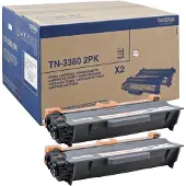 Brother TN-3380TWIN originaltoner för DCP-8250DN, svart, 2x 8000 sidor