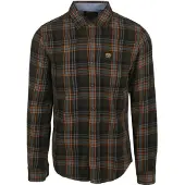 Superdry för män. M4010727A Lumberjack grön skjorta (XXL), Casual, Bomull, Lång ärm