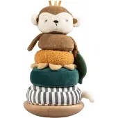 Sebra Tumling &amp; Stapelleksaker - Monkey Maci - - One Size - Stapelleksaker
